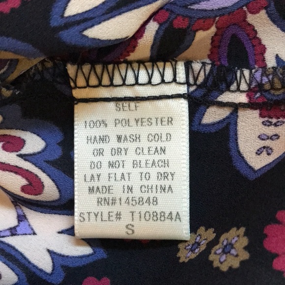 Everly open shoulder semi sheer blouse size small - Picture 12 of 14